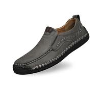 Bottines décontractées pour homme - En cuir - Imperméables - Orthopédiques - Chaussures plates - Chaussures de marche pour la randonnée, le camping, les affaires - Chaussures de bateau confortables et