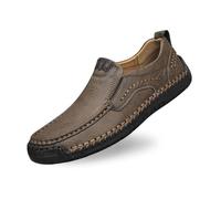 Bottines décontractées pour homme - En cuir - Imperméables - Orthopédiques - Chaussures plates - Chaussures de marche pour la randonnée, le camping, les affaires - Chaussures de bateau confortables et