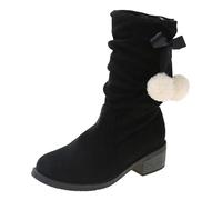 Bottines d'équitation en cuir pour femme - Bottines à enfiler en daim | Bottines d'équitation larges bottes d'hiver gothique carnaval costume pour femme bottines western en cuir pour femme