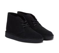 Bottines Desert Coal Noir - Clarks - Homme - Tige en cuir souple - Semelle de crêpe 46