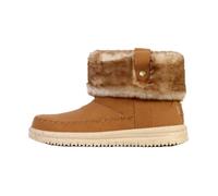 Bottines d'Hiver - HEYDUDE - Camden Cuff Classic Cozy - Polyester - Couleur Cognac - Femme 41