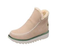 Bottines d'hiver pour femme - Bottes de neige pour femme - En peluche - Doublure chaude - Bottes plates - Bottes d'extérieur - Bottes d'hiver courtes - Grande taille - Bottes de transition