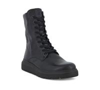 Bottines ECCO NOUVELLE BOOTIES Noir Femme - Cuir - Lacets - Plat - Moyenne 38