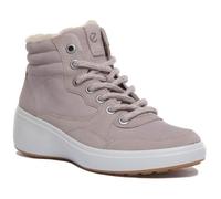 Bottines - ECCO - Soft 7 Wedge - Cuir gris - Doublure en laine - Talon compensé 4cm 36