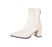 Bottines élégantes pour femme avec coupe étroite, fermeture éclair, bout fuselé à l'arrière, talon bloc bas, matériau robuste pour l'hiver, polyvalentes pour un look décontracté