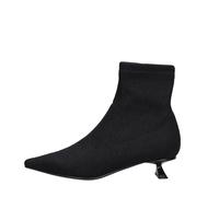 Bottines Emanuelle Vee Noir Nero Neri e Grigi 36