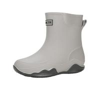 Bottines en caoutchouc imperméables pour femme - Antidérapantes - Unisexe - Faciles à enfiler et à enlever - Grandes tailles confortables - Unisexe, gris, 38 EU