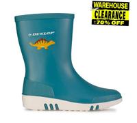 Bottines En Caoutchouc Mini Dino Pour Enfants Dunlop Imperméables Bleues