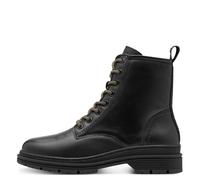 Tamaris – Bottines en cuir femme – Modernes à lacets – Noir – Taille 39