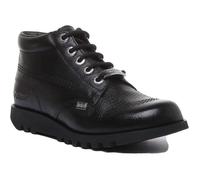 Bottines en cuir - Kickers - Kick Hi Luxe - Noir - Taille 36 - Lacets 36