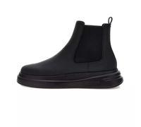 Bottines en cuir mélangé Guess Elko Noir 44