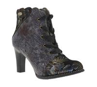 Laura Vita Bottines à lacets gris argenté / noir, Taille 36