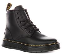 Bottines En Cuir Pour Femmes Dr Martens Brookline Chucka À Lacets Noires 3 - 5
