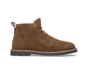 Bottines en cuir suÃ©dÃ© peau lainÃ©e femme Birkenstock Uppsala Marron 36 Ãtroit