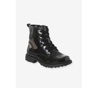 Bottines enfant fille synthétique zippées noir 25