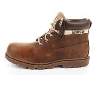 Bottines enfant garçon CATERPILLAR Colorado Plus en cuir marron avec semelle en caoutchouc et fermeture lacets 35