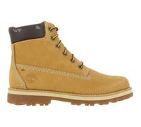 Bottines enfant Timberland COURMA KID - Jaune - Cuir - Lacets 37