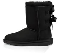 Bottines Enfant - UGG - Bailey Bow II Grand - Noir - Peau de mouton - Nuds en satin 30