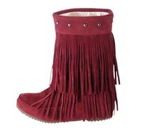 Bottines épaisses de couleur unie à bout rond et semelle plate à la mode avec talon et fermeture éclair pour femmes chaussures pour femmes baskets bon marché, rouge, 35 EU