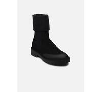 Calvin Klein Jeans Femme Combat Mid Chelsea Boot WL YW0YW01600 Bottes, Noir (Triple Black), 37 EU