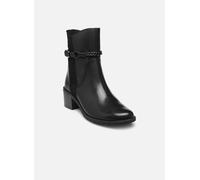 CAPRICE Bottines femme à boucle à talon bloc, Noir (Black Comb), 38,5 EU