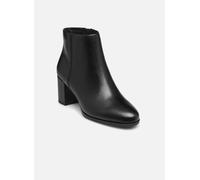 Clarks Femme Freva55 Zip Bottine Chukka, Cuir Noir Noir, 41 EU