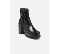 Dorking - Boots Femme en Cuir Noires et à Zip
