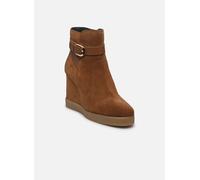Geox Women's D Elidea Wedge a Ankle Boot, DK Camel, 39 EU