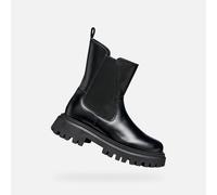 Geox J Maquinnens Girl Bottines à la Cheville, Noir, 39 EU