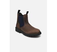Geox J SHAYLAX Boy Bateau à Cheville, Brown Navy, 33 EU