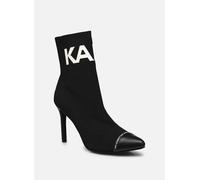 Bottines et boots Karl Lagerfeld Pandara Hi Knit Collar Ankle pour Femme 40 Noir