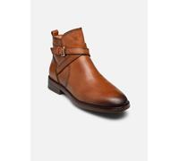 Bottines Plates en Cuir PUERTOLLANO pour Femme Color Brandy