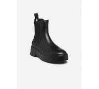 Bottines et boots Tommy Hilfiger MINIMAL LEATHER CHELSEA LOGOTAPE pour Femme 38 Noir