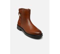 Bottines et boots Tommy Hilfiger TH LOGO LEATHER MIX CHELSEA pour Femme 38 Marron