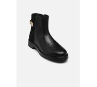 Bottines et boots Tommy Hilfiger TH LOGO LEATHER MIX CHELSEA pour Femme 38 Noir