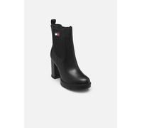 Bottines et boots Tommy Jeans TJW LEATHER HEEL BOO pour Femme 41 Noir