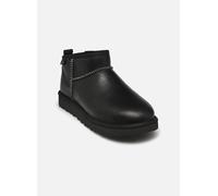 UGG Botte en cuir Classic Ultra Mini Leather Regenerate in Black, Taille 37