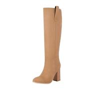 Bottines Femme Bottes Chaudes Femme Boots Cuir Chaussure Hiver Bottines Compensées Botte Mollet Large Chaussures Confortable Pieds Larges Bottine Talon Cowboy Caoutchouc Plates Fourrées Et,40