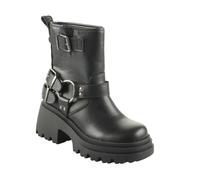 Buffalo Bottines femme Bravr Biker Lo Cuir Noir Taille 39