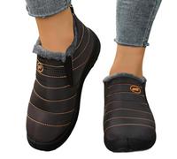 Bottines Femme d'Hiver Chaudes Fourrées, Baskets Bottines Sportives Femme Confortables à Lacets et Scratch, Chaussures de Ville Antidérapantes Stylées pour Filles