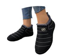 Bottines Femme d'Hiver Chaudes Fourrées, Baskets Bottines Sportives Femme Confortables à Lacets et Scratch, Chaussures de Ville Antidérapantes Stylées pour Filles
