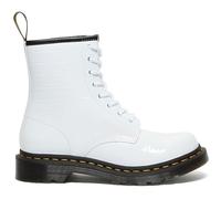 Bottines Femme Dr Martens 1460 W Cuir Verni Croco Blanc Lacets 41