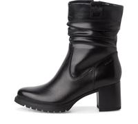 Bottines Femme En Cuir Noir À Talon Moyen 6 CM Et Plateau TAMARIS