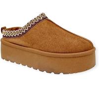 Bottines femme fourrées compensées en suédine - Bordure brodée élégante, intérieur chaud, semelle antidérapante, hiver (EU, Système Taille Chaussures EU, Adulte, Numérique, Moyen, 41)