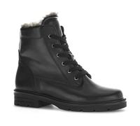 Bottines Femme Gabor - Modèle BLACK CASUAL CLOSED BOOTIES - Cuir - Talon Plat - Noir 37