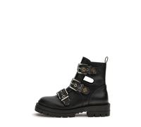 Guess - Bottines Noires à Boucle Style Plat - Femme - Chaussures - Noir - Taille: 38 EU