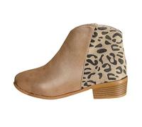 Bottines Femme Hiver Bottes Femme Talon Compensé Confortables Bottines à Fermeture Éclair Antidérapante Légères Botte Tendance Bout Fermé Chaudes Bottine Chaussures Chaussures Mariage Kaki 43