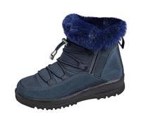 Bottines Femme Hiver Neige Bottes Courtes Chaussures Chaudes Semelle Antidérapant Lacets Fermeture Éclair Légères Confortables Chaussures Femme Décontractée 40