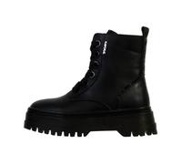 Bottines Femme - KAPORAL - Noir - Talon Plat 6 cm - Plateforme 14 cm - Strass Noirs 38