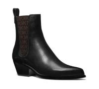 Bottines Femme Michael Kors KINLEE BOOTIE en Cuir Noir - Talon Plat - Hauteur de la tige Moyenne 37